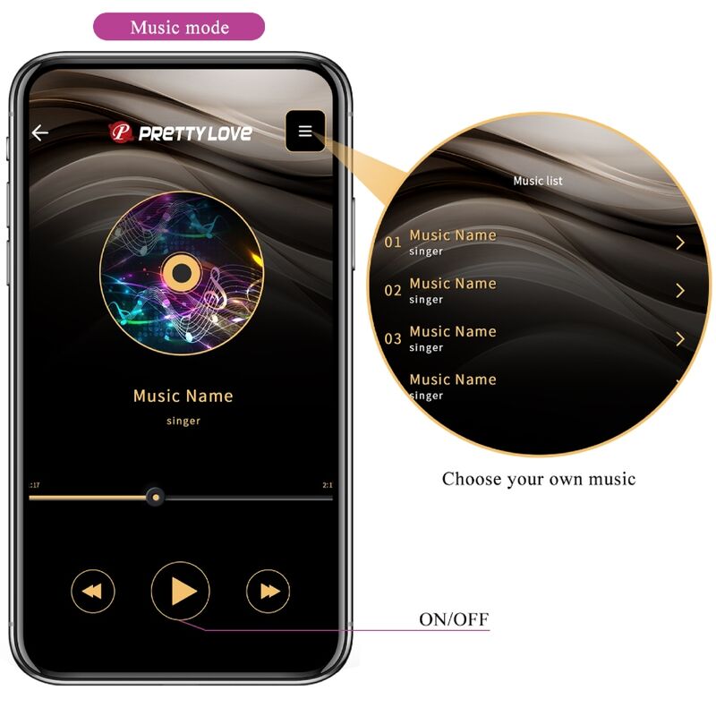 Elvira Kegel Balls App-Fernbedienung Lila