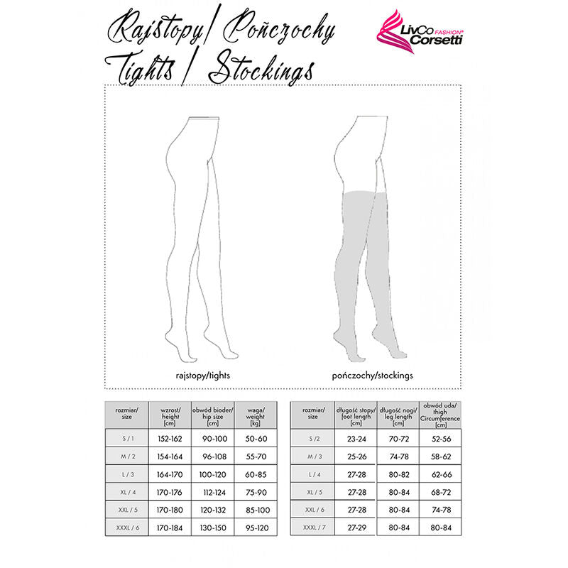 LIVCO CORSETTI FASHION - MONIKONI XG054 SCHWARZ EINHEITSGRÖSSE