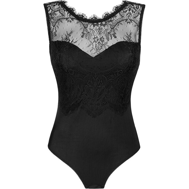 LIVCO CORSETTI FASHION - MUDIENIN LC 90654 SCHWARZER BODYSUIT L/XL