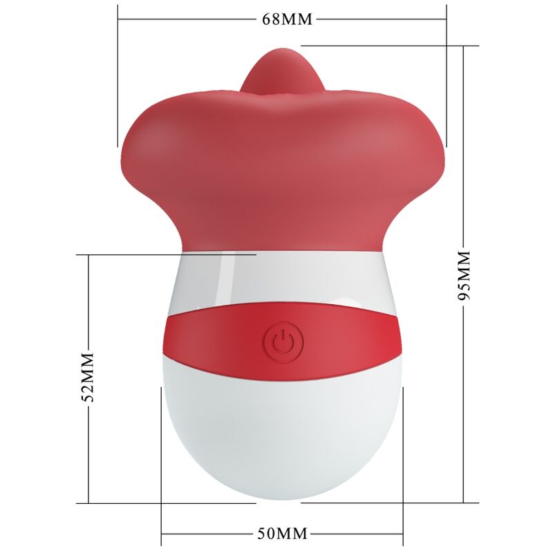 PRETTY LOVE - MINA LEICHT ROTER ZUNGENSTIMULATOR