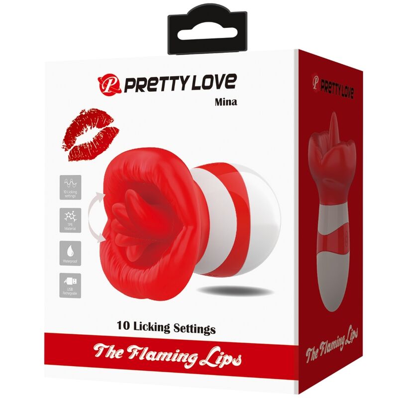 PRETTY LOVE - MINA LEICHT ROTER ZUNGENSTIMULATOR