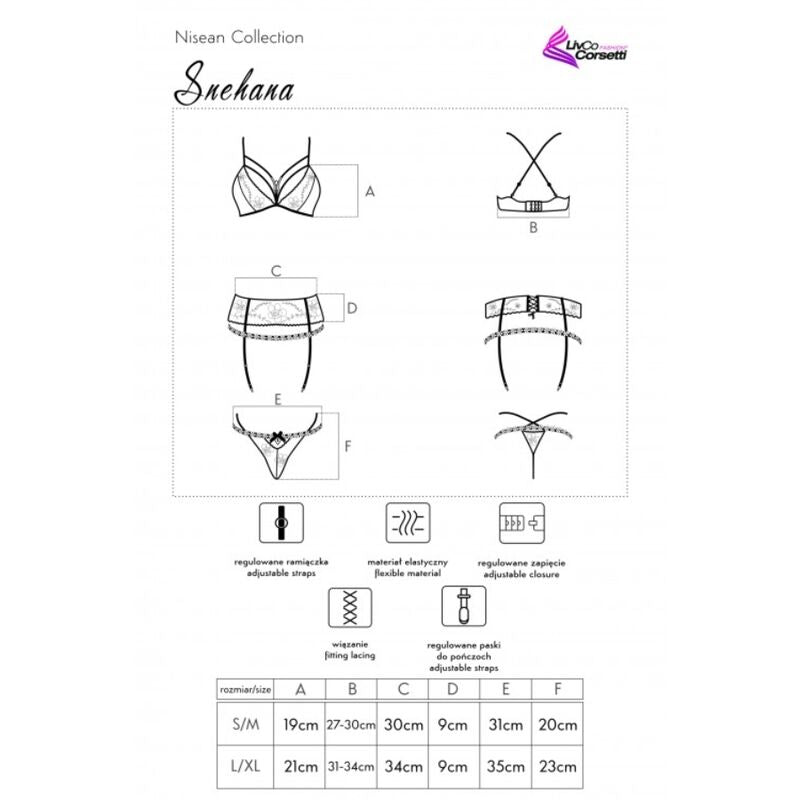 Snehana lc 90443 Subjekt + Ligero + Höschen schwarz