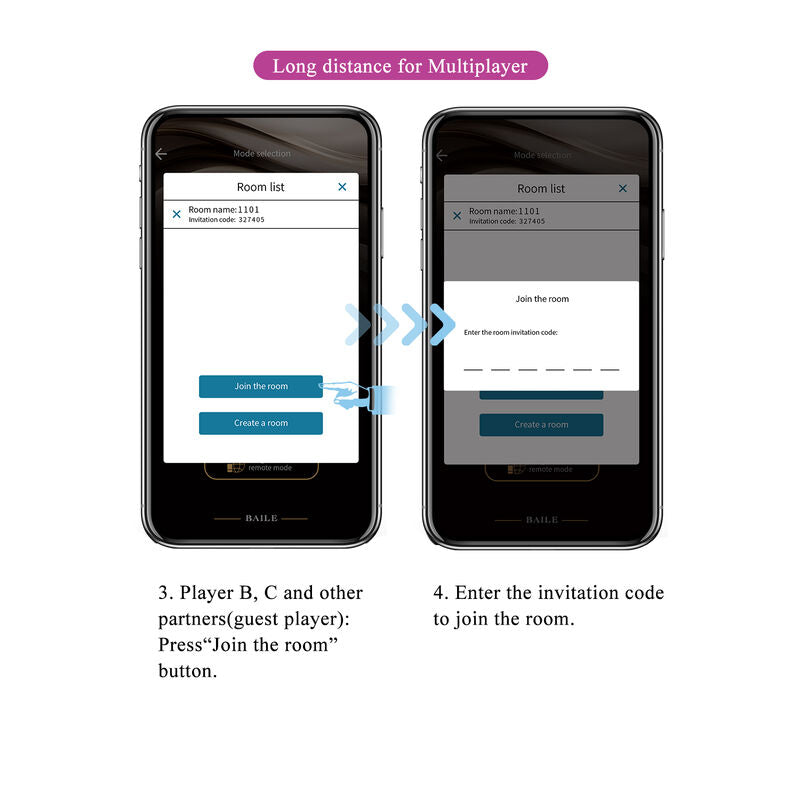Hector Elektroschock-Vibrator per App-Steuerung lila