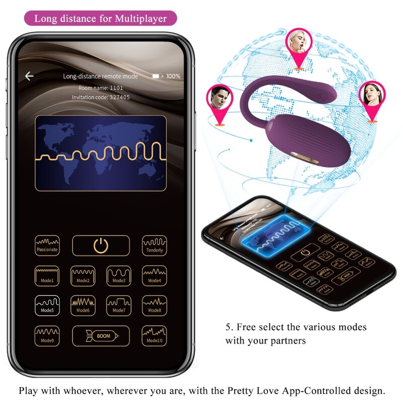 PRETTY LOVE - DOREEN WIEDERAUFLADBARES VIBRATIONS-EI LILA