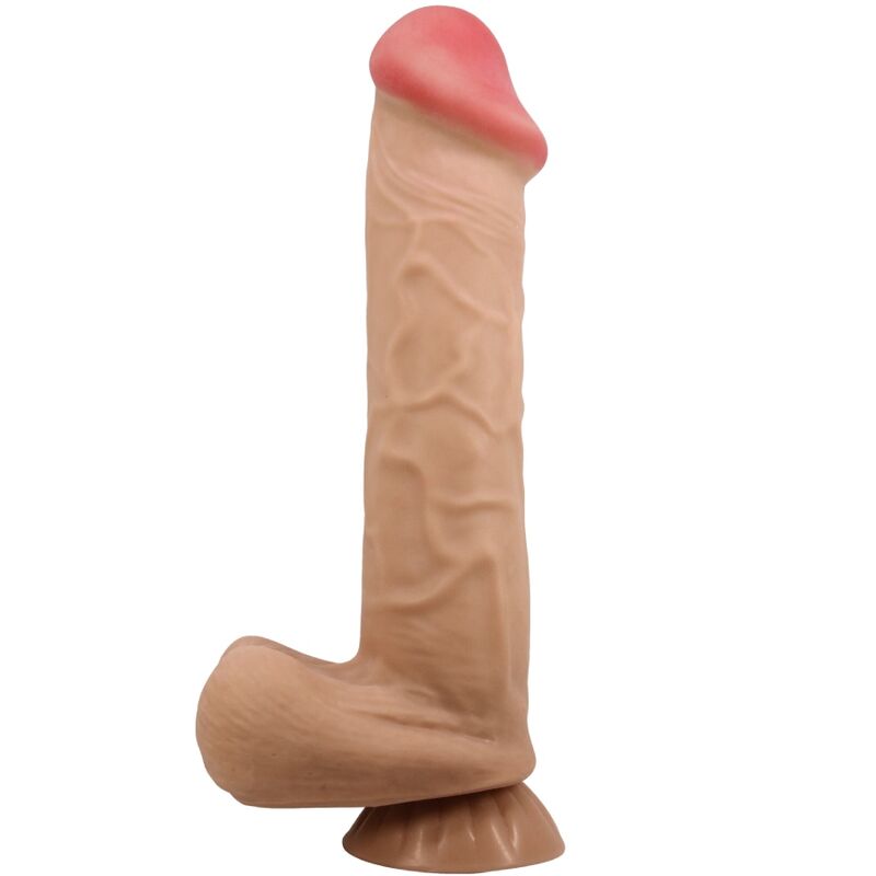 PRETTY LOVE – REALISTISCHER DILDO MIT SAUGNAPF, GLEITHAUT, 26 CM