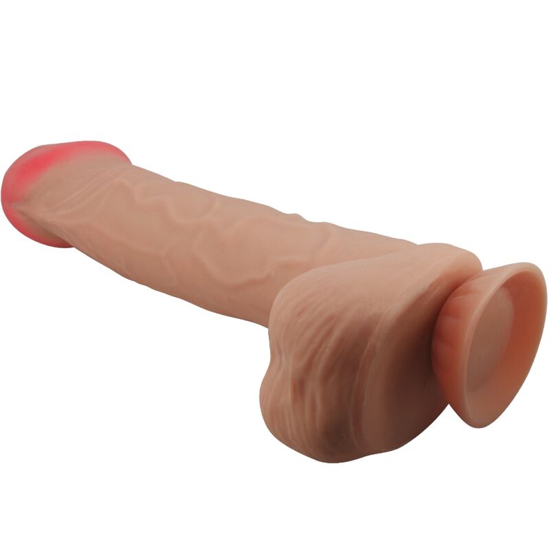 PRETTY LOVE – REALISTISCHER DILDO MIT SAUGNAPF, GLEITHAUT, 26 CM