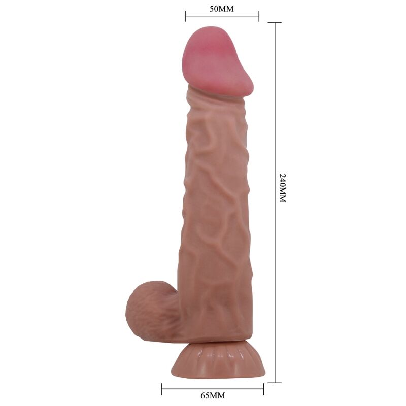 Gode Réaliste Sliding Skin Ventouse - Pretty Love