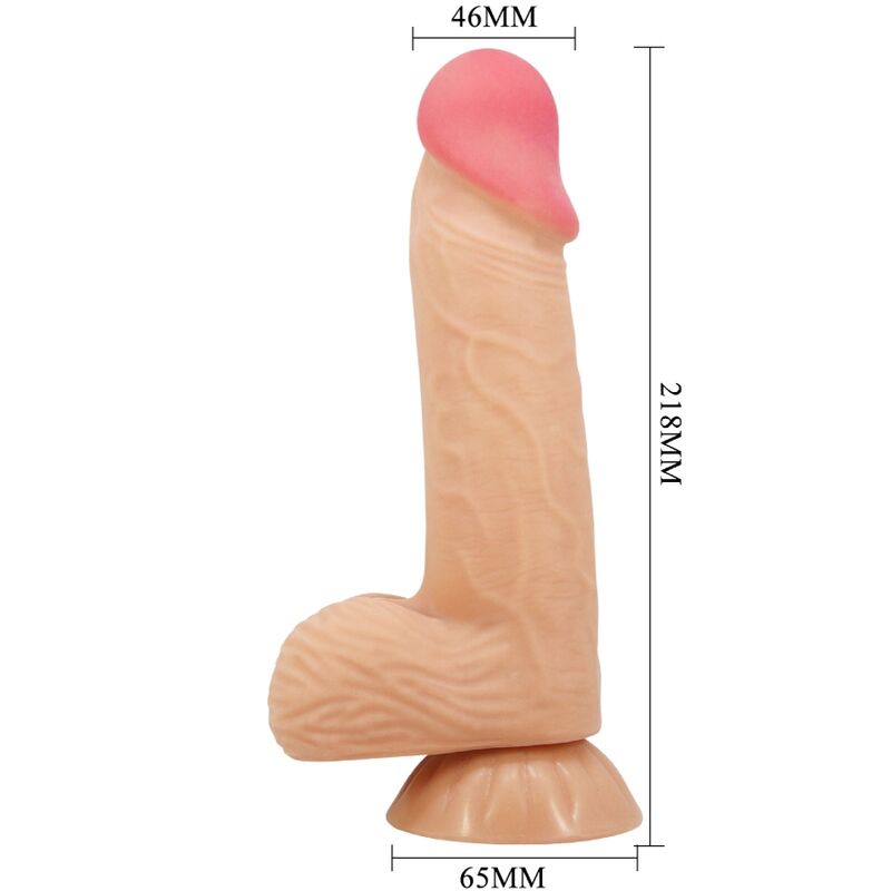 PRETTY LOVE – SLIDING SKIN SERIE REALISTISCHER DILDO MIT SAUGNAPF SLIDING SKIN 20,6 CM