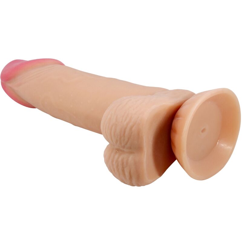 PRETTY LOVE – REALISTISCHER DILDO MIT GLEITHAUT UND SAUGKAPPE, GLEITHAUT 19,4 CM