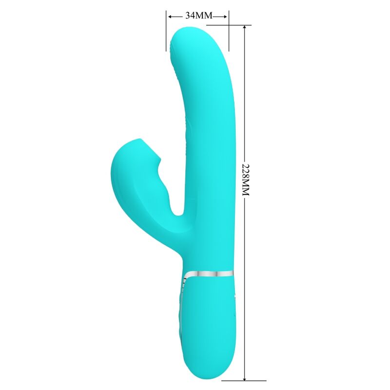 Perlita 3-in-1 Multifunktions-G-Punkt-Vibrator, Aquagrün