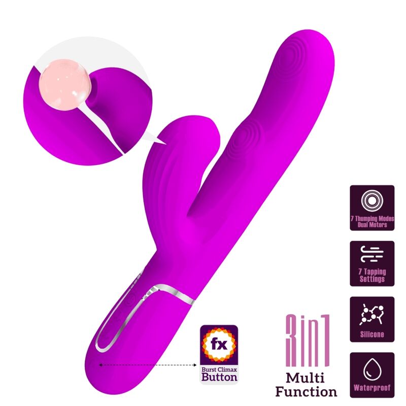 Perlita Lila 3-in-1 Multifunktions-G-Punkt-Vibrator