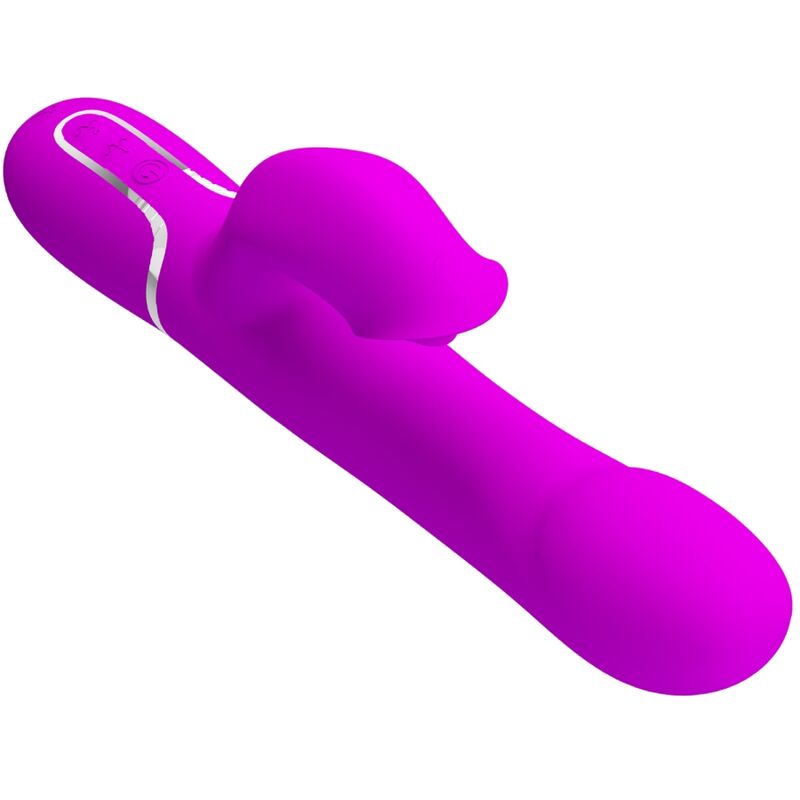 Rabbit-Vibrator mit violetten Perlen