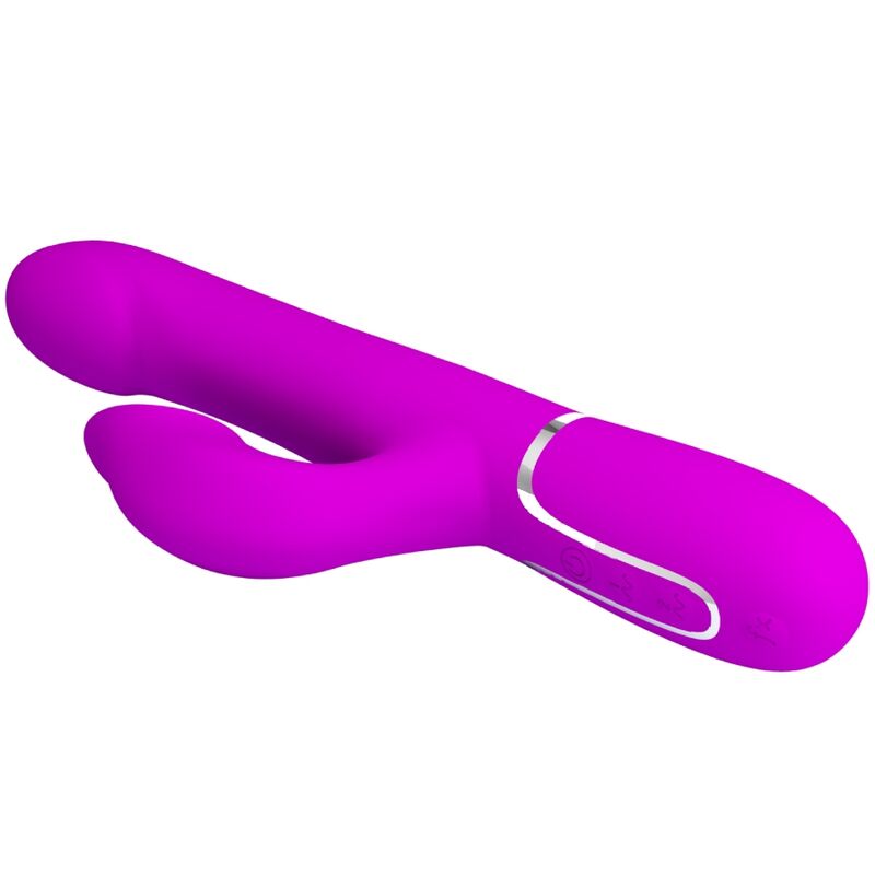 Rabbit-Vibrator mit violetten Perlen