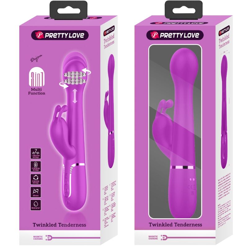 Dejon Rabbit 3-in-1 Multifunktionsvibrator Lila