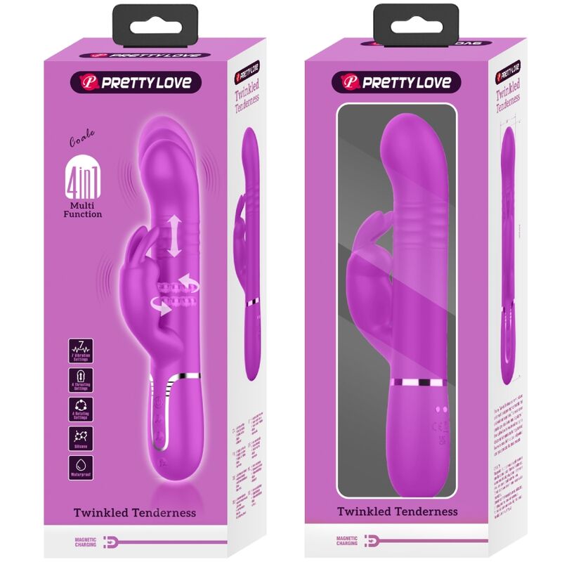 Coale Rabbit Vibrator Lila Perlen