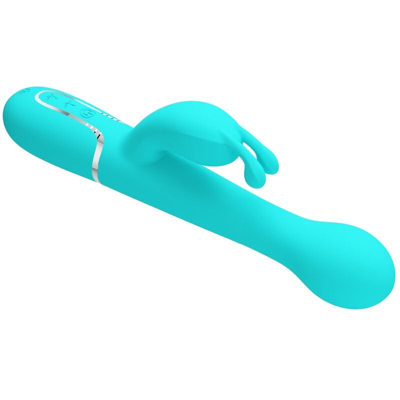 PRETTY LOVE - DEJON RABBIT 3-IN-1-MULTIFUNKTIONSVIBRATOR AQUA-GRÜN