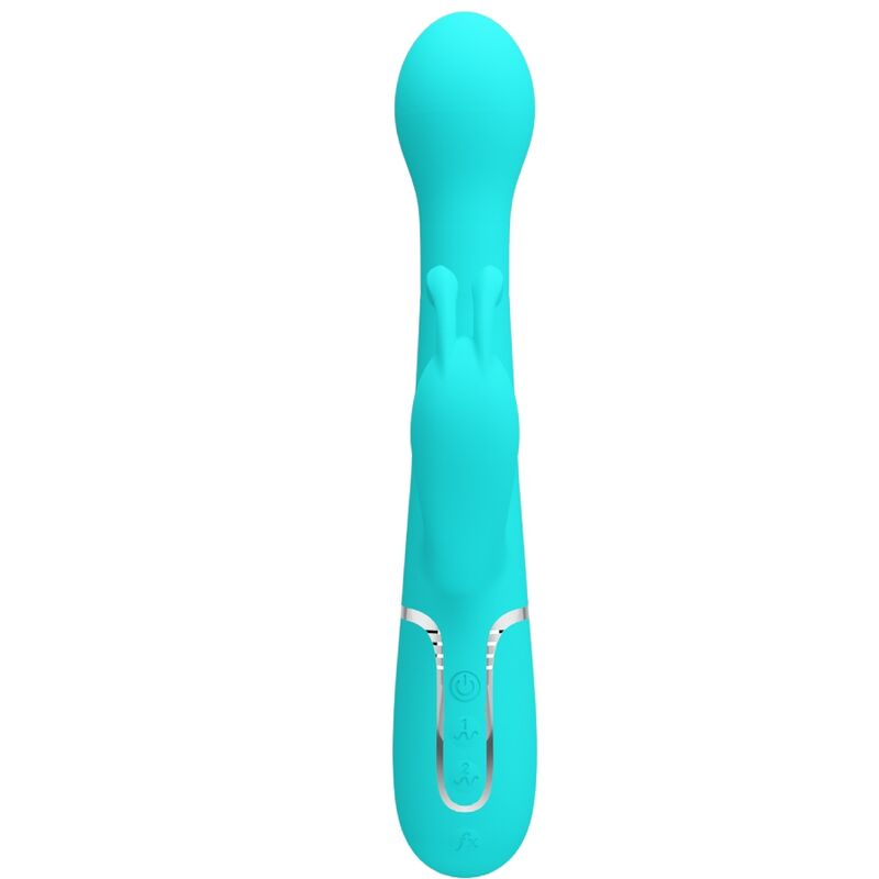 PRETTY LOVE - DEJON RABBIT 3-IN-1-MULTIFUNKTIONSVIBRATOR AQUA-GRÜN