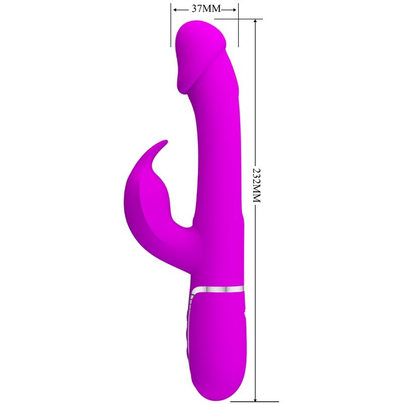 Dejon Rabbitvibrator 3 in 1 Multifunktions-Fuchsia