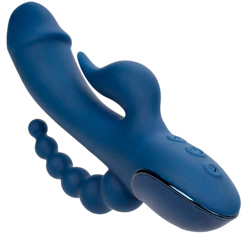 Blauer Dreifach-Orgasmus-Vibrator