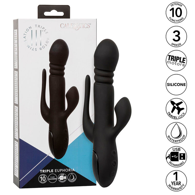 Euphoria Dreifachvibrator Schwarz