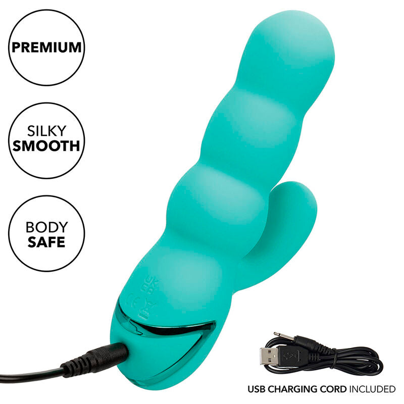 Del Mar Diva Rabbir Aqua Green Vibrator von California Dreaming