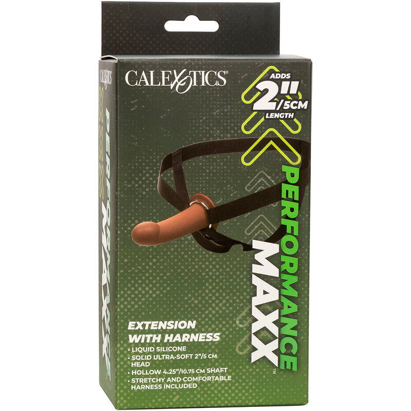 CALEXOTICS - MAXX PERFORMANCE EXTENSION MIT GURT FÜR BRAUNE HAUT