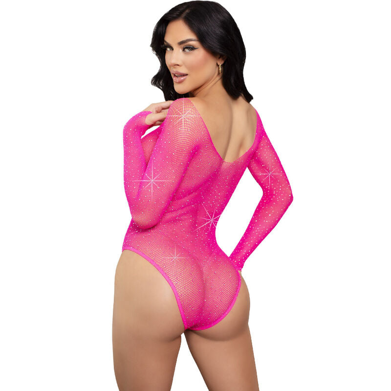 Bodysuit Rejilla Crystalizada Grün