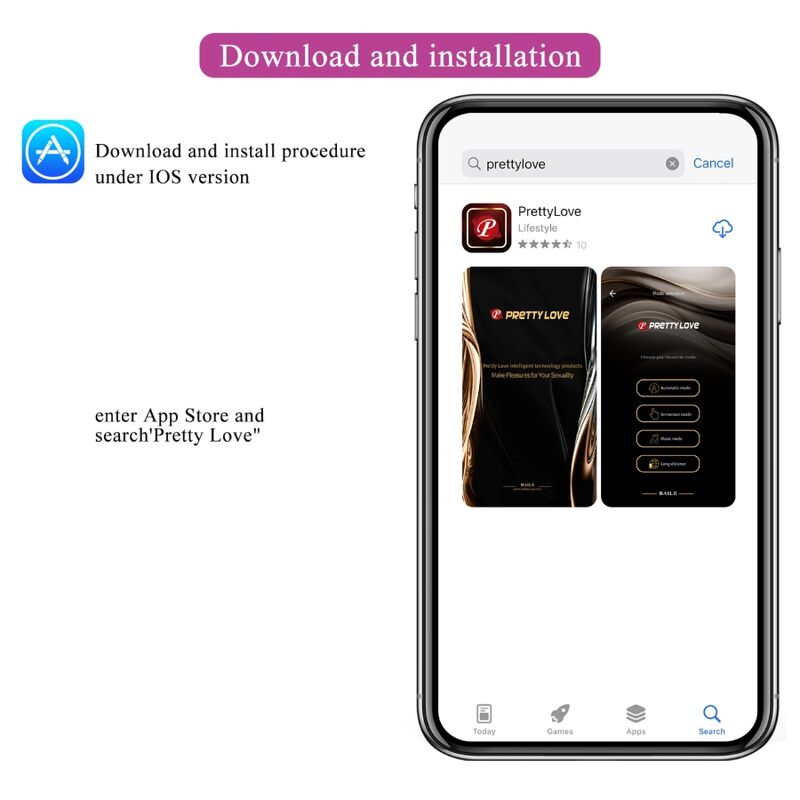 Fisherman App-gesteuertes Vibrationsei Flieder