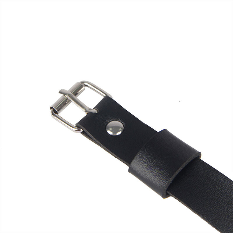 SUBBLIME - Schwarzes Leder-Ketten-Beingeschirr Einheitsgröße