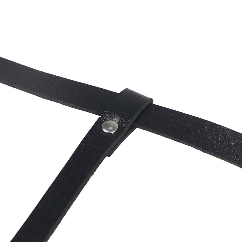 SUBBLIME - SCHWARZES LEDER-KÖRPERGELENK EINHEITSGRÖSSE