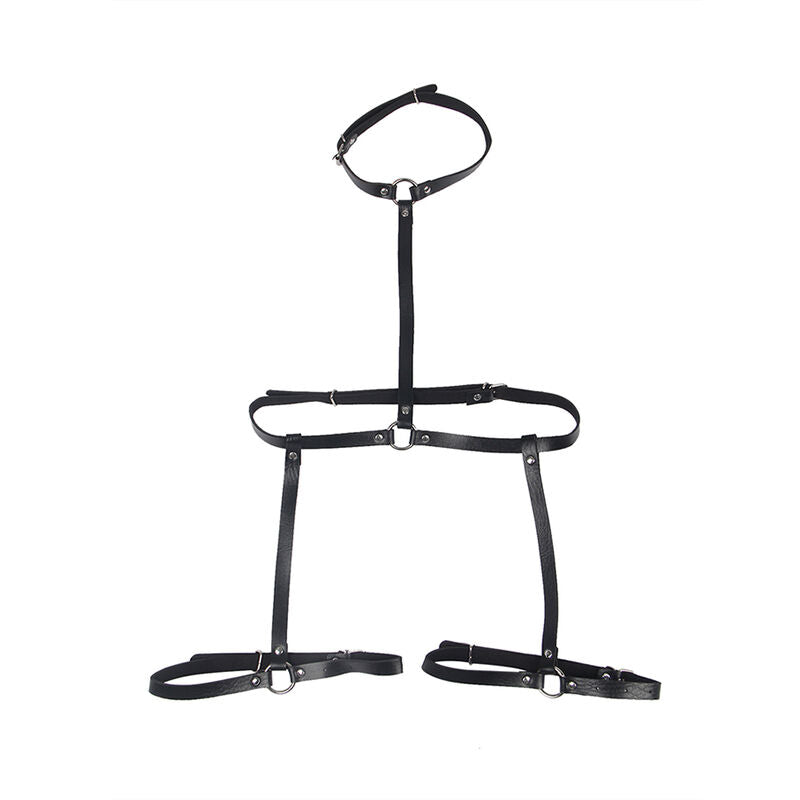 SUBBLIME - SCHWARZES LEDER-KÖRPERGELENK EINHEITSGRÖSSE