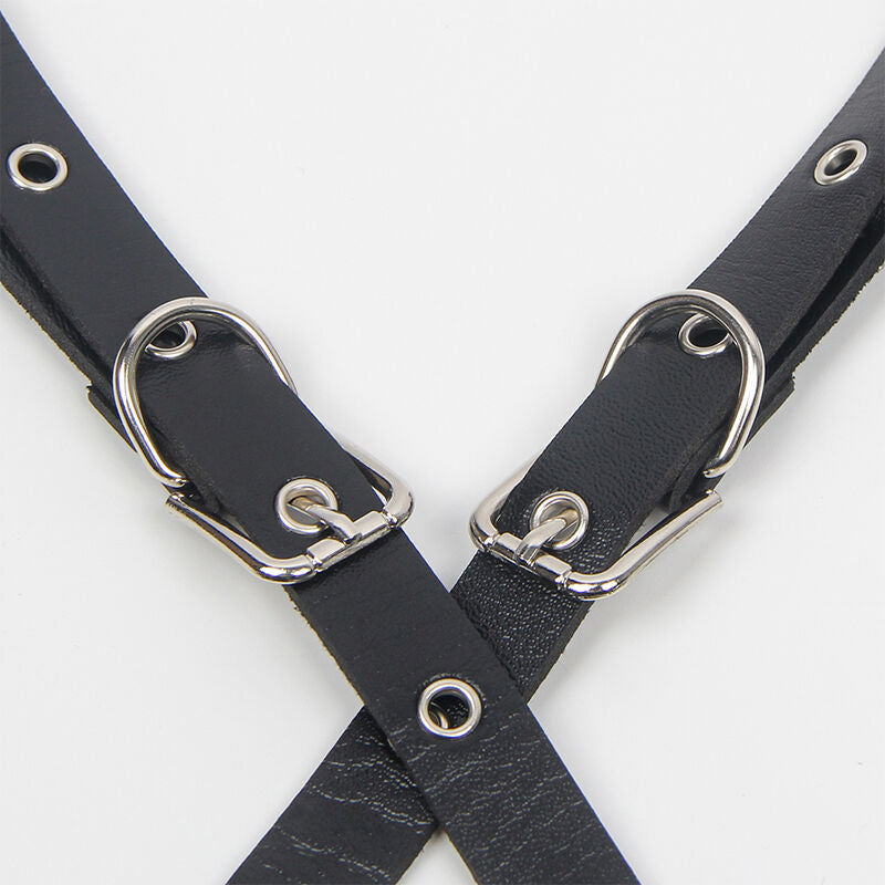 Harness mit Riemen und Kettendetails Einheitsgröße