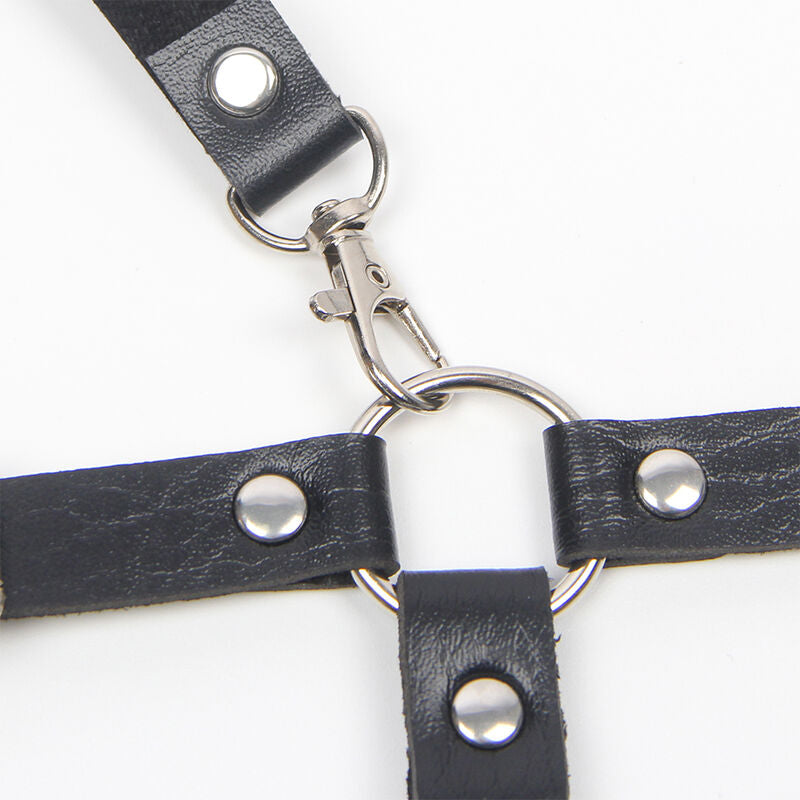 Harness mit Riemen und Kettendetails Einheitsgröße