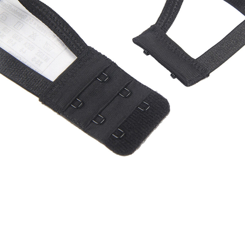 SUBBLIME – 3-TEILIGES SET: BH + STRING + SCHWARZER SPITZENSTÄNDER L/XL