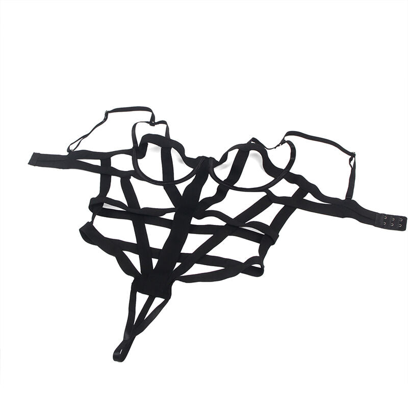 SUBBLIME - Sexy Cutout schwarzer Body S/M