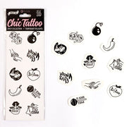 Packung mit 10 temporären Tattoos aus der Spicy Collection