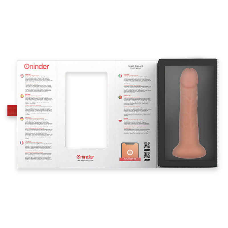 Kleiner Dildovibrator Bogotá 9 Geschwindigkeiten natürlich 17,5 cm -o- 4 cm - kostenlose App