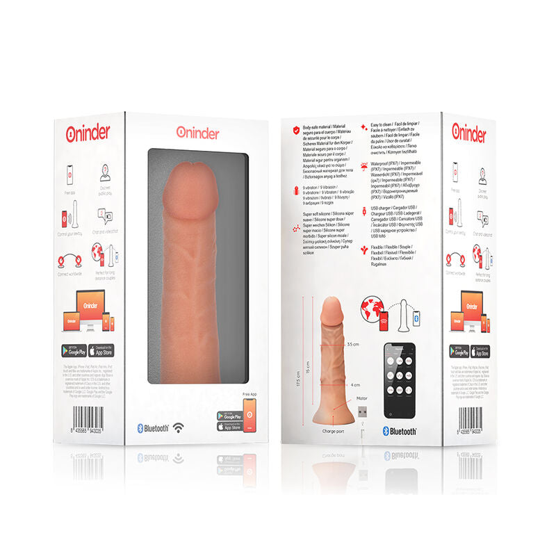 Kleiner Dildovibrator Bogotá 9 Geschwindigkeiten natürlich 17,5 cm -o- 4 cm - kostenlose App