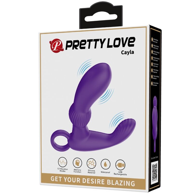 PRETTY LOVE - CAYLA VIBRATOR ANALMASSAGER LILA