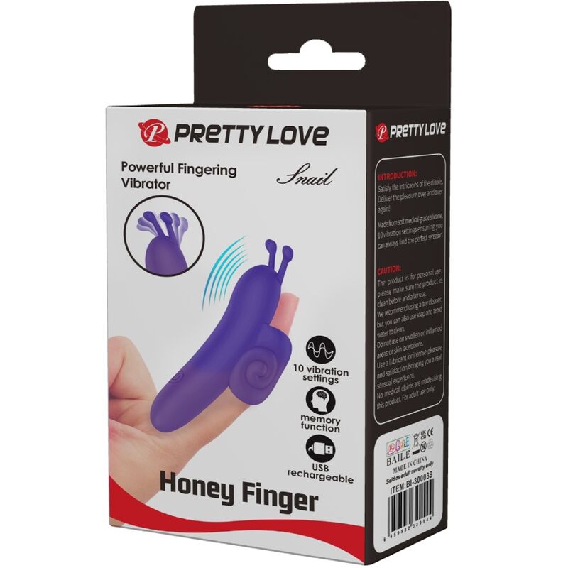 PRETTY LOVE - LEISTUNGSSTARKER SCHNECKENFINGERSTIMULATOR LILA