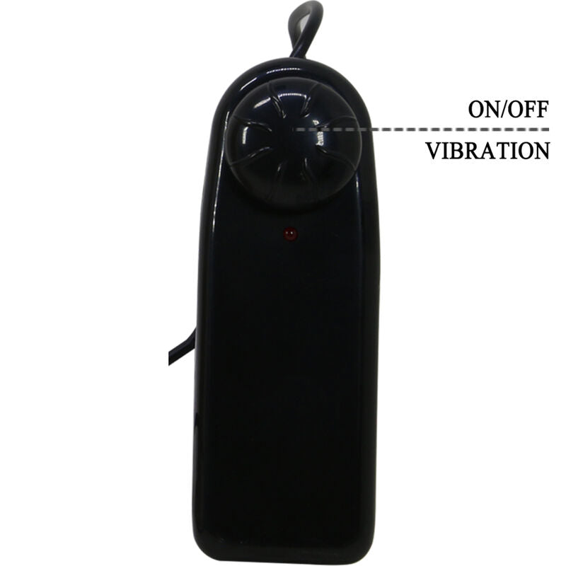 PRETTY LOVE - STARKS SLIP MULTI-SPEED VIBRANT DILDO HARNESS 17,5 CM HELLBRAUN