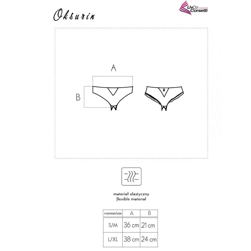 LIVCO CORSETTI FASHION - OKSURIN SCHWARZE PANTIES OHNE SCHRITT