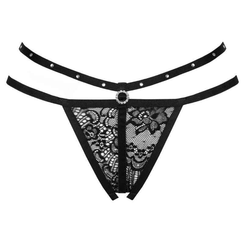 LIVCO CORSETTI FASHION - NOMAD THONG OHNE ZWISCHENSCHNITT, SCHWARZ