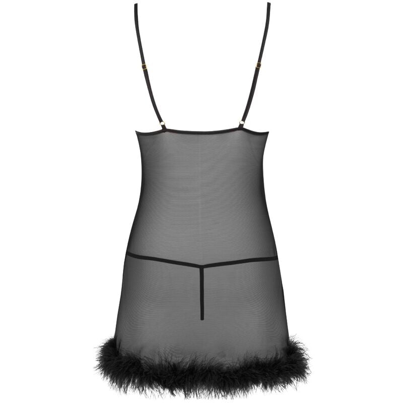 LIVCO CORSETTI FASHION - ZERUNAM BABYDOLL + SCHWARZER Tanga SET