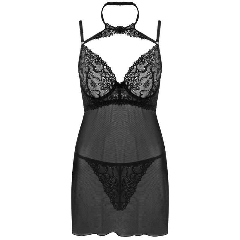 LIVCO CORSETTI FASHION – BINELLA BABYDOLL + SCHWARZES TANGA-SET