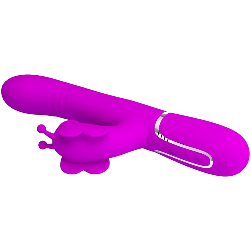 4-in-1 Multifunktions-Rabbit-Vibrator, Fuchsia Butterfly
