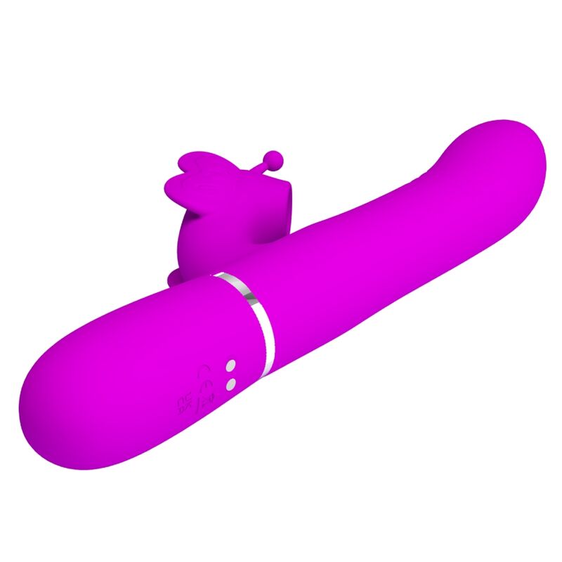 4-in-1 Multifunktions-Rabbit-Vibrator, Fuchsia Butterfly
