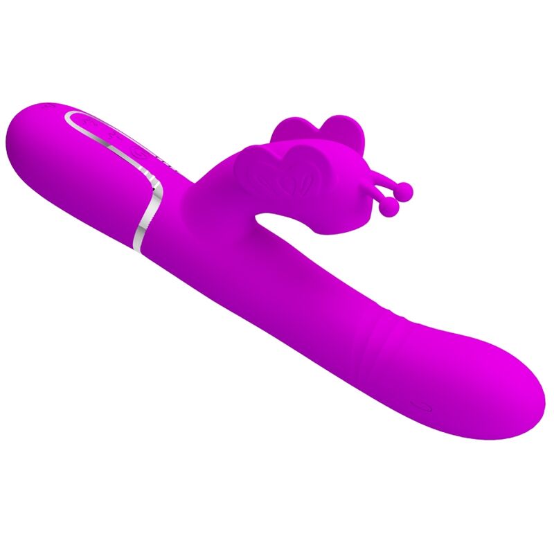 4-in-1 Multifunktions-Rabbit-Vibrator, Fuchsia Butterfly