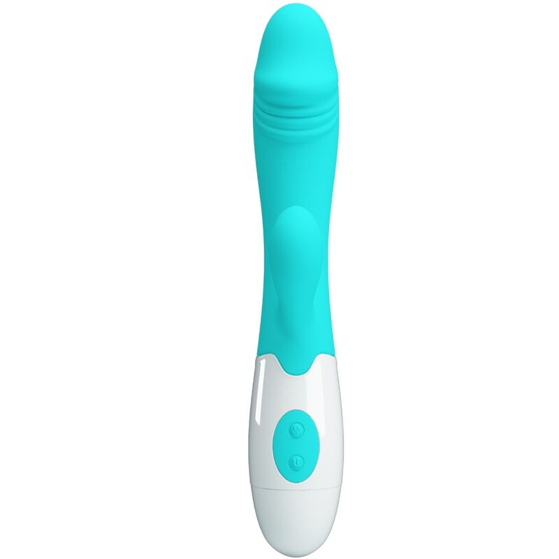 Aquagrüner, spritziger G-Punkt-Vibrator