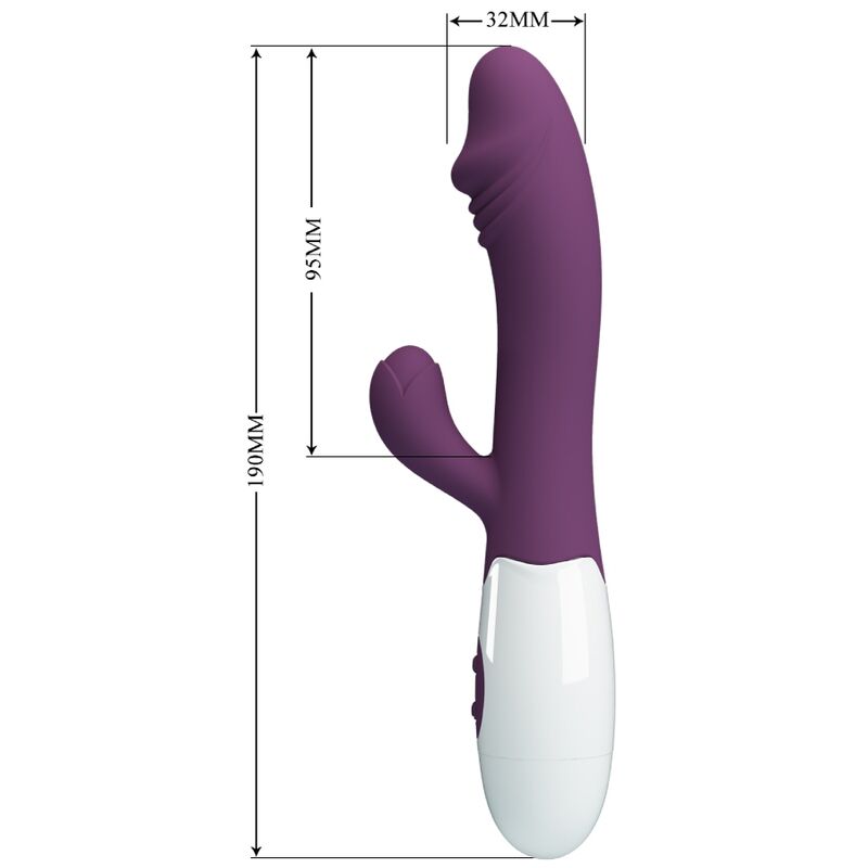 Lilafarbener, spritziger G-Punkt-Vibrator